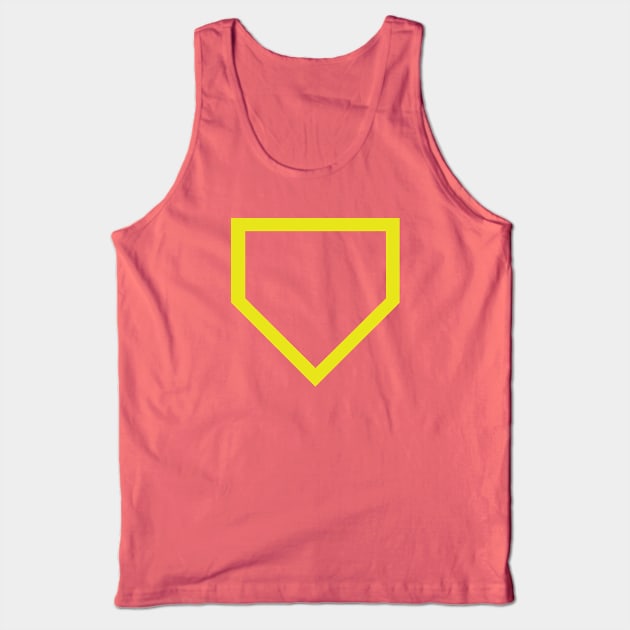 Baseball Softball Homeplate Tank Top by Game Used Gum